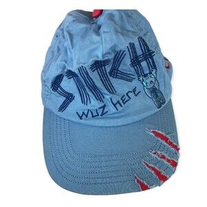 Disney parks lilo and stitch kids light blue hat Elliott name stitched